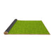 Thickness of Patterned Green Rug, pat2480yw