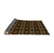 Thickness of Patterned Saddle Brown Rug, pat2482org