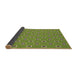 Thickness of Patterned Pistachio Green Rug, pat2484brn