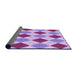 Thickness of Patterned Orchid Purple Rug, pat249pur