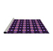 Sideview of Machine Washable Transitional Orchid Purple Rug, wshpat2490pur