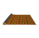 Thickness of Patterned Tomato Red Rug, pat2493yw