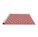 Sideview of Machine Washable Transitional Pink Rug, wshpat2494rd