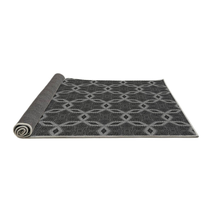 Thickness of Patterned Platinum Gray Rug, pat2496gry