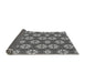 Thickness of Patterned Dark Gray Rug, pat2498gry