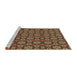 Sideview of Machine Washable Transitional Peru Brown Rug, wshpat2499brn