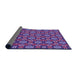 Thickness of Patterned Purple Rug, pat2499pur