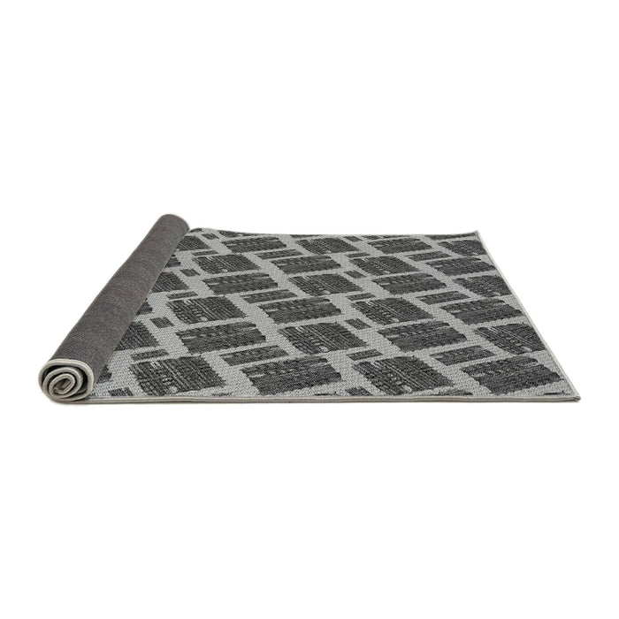 Thickness of Patterned Dark Gray Rug, pat25gry