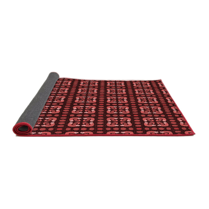 Thickness of Patterned Red Rug, pat2500rd