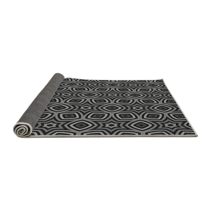 Thickness of Patterned Midnight Gray Rug, pat2505gry