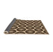 Thickness of Patterned Black Brown Rug, pat2508org