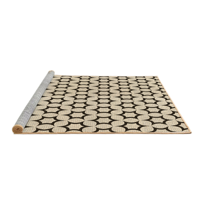 Sideview of Machine Washable Transitional Wheat Beige Rug, wshpat2510brn