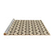 Sideview of Machine Washable Transitional Wheat Beige Rug, wshpat2510brn