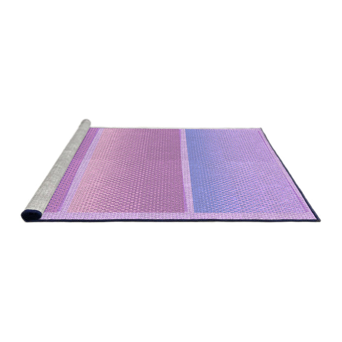 Sideview of Machine Washable Transitional Purple Rug, wshpat2512pur