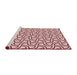 Sideview of Machine Washable Transitional Light Rose Pink Rug, wshpat2513rd