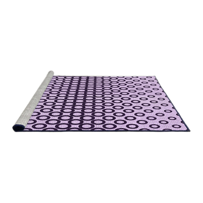 Sideview of Machine Washable Transitional Purple Rug, wshpat2515pur