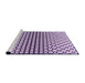 Sideview of Machine Washable Transitional Purple Rug, wshpat2515pur