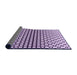 Thickness of Patterned Purple Rug, pat2515pur