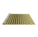 Sideview of Machine Washable Transitional Mustard Yellow Rug, wshpat2515yw