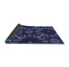 Thickness of Patterned Slate Blue Rug, pat2516blu