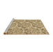 Sideview of Machine Washable Transitional Khaki Gold Rug, wshpat2517brn