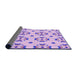 Thickness of Patterned Purple Rug, pat2518pur