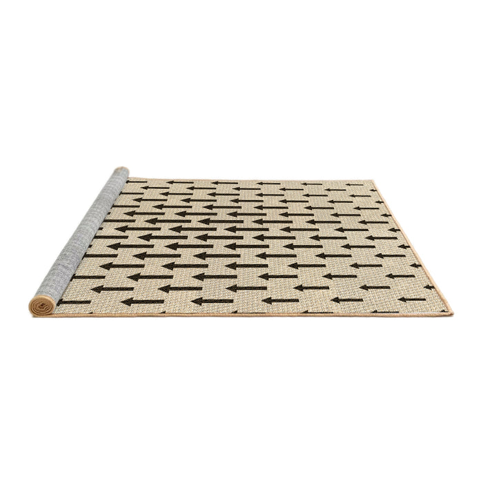 Sideview of Machine Washable Transitional Wheat Beige Rug, wshpat252brn