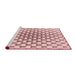 Sideview of Machine Washable Transitional Light Rose Pink Rug, wshpat252rd