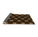 Thickness of Patterned Saddle Brown Rug, pat2520org