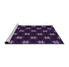 Sideview of Machine Washable Transitional Deep Purple Rug, wshpat2520pur