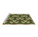 Sideview of Machine Washable Transitional Chocolate Brown Rug, wshpat2524brn