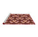 Sideview of Machine Washable Transitional Tomato Red Rug, wshpat2524rd