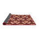 Thickness of Patterned Tomato Red Rug, pat2524rd