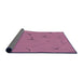 Thickness of Patterned HotPink Rug, pat2525pur