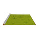 Sideview of Machine Washable Transitional Pistachio Green Rug, wshpat2525yw