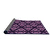 Thickness of Patterned Orchid Purple Rug, pat2527pur