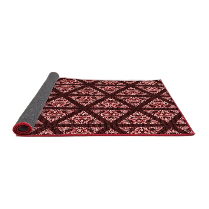 Thickness of Patterned Red Rug, pat2527rd