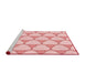 Sideview of Machine Washable Transitional Light Red Pink Rug, wshpat2528rd