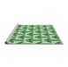 Sideview of Machine Washable Transitional Mint Green Rug, wshpat253grn