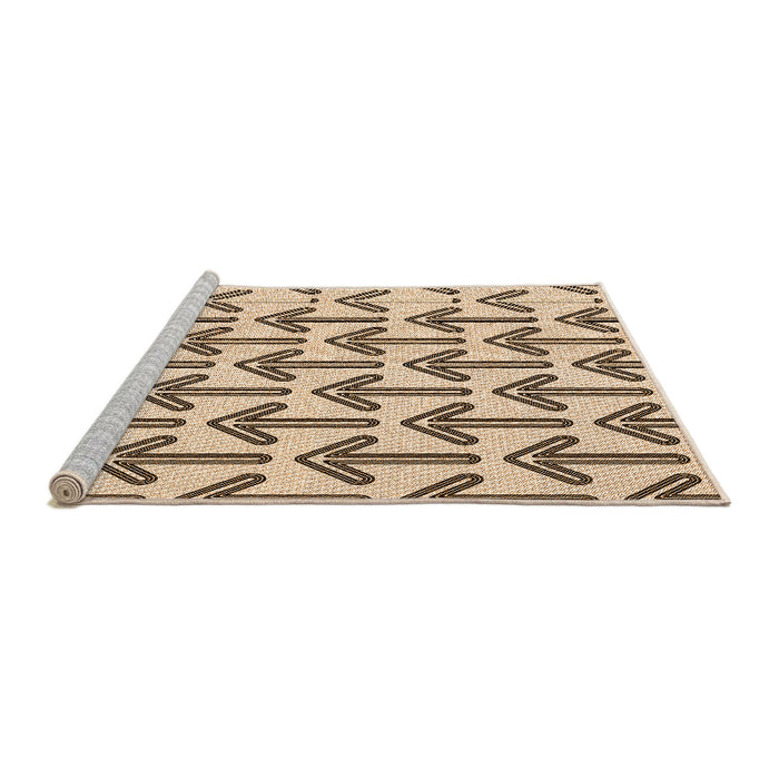 Sideview of Machine Washable Transitional Golden Blonde Gold Rug, wshpat253org