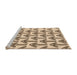 Sideview of Machine Washable Transitional Golden Blonde Gold Rug, wshpat253org