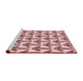 Sideview of Machine Washable Transitional Light Red Pink Rug, wshpat253rd