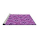 Sideview of Machine Washable Transitional Violet Purple Rug, wshpat2530pur