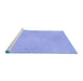 Sideview of Machine Washable Transitional Light Slate Blue Rug, wshpat2532blu