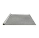 Sideview of Machine Washable Transitional Silver Gray Rug, wshpat2532gry