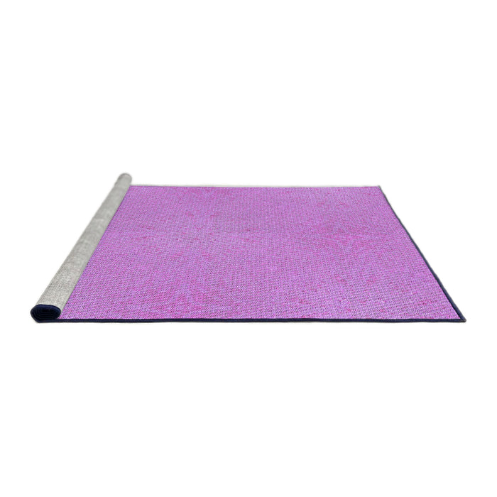 Sideview of Machine Washable Transitional Violet Purple Rug, wshpat2532pur