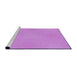 Sideview of Machine Washable Transitional Violet Purple Rug, wshpat2532pur