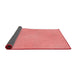 Thickness of Patterned Light Coral Pink Rug, pat2532rd