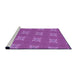 Sideview of Machine Washable Transitional Purple Rug, wshpat2533pur