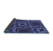 Thickness of Patterned Light Slate Blue Rug, pat2534blu